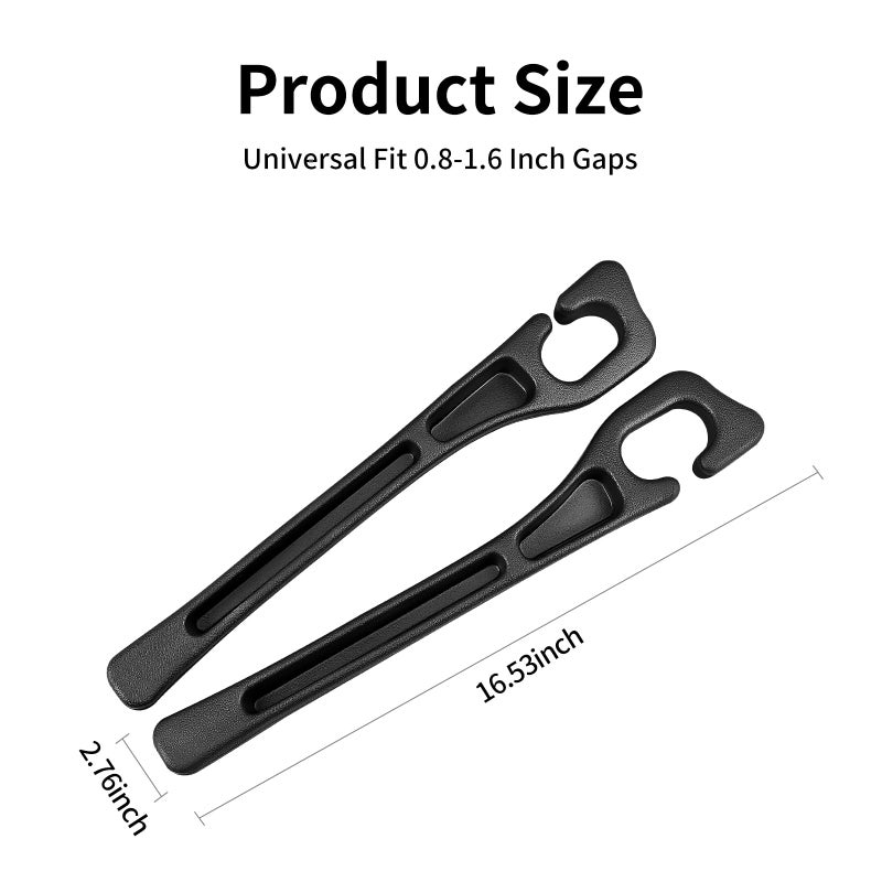 7F Car Seat Gap Filler, Organiser Between Seat and Centre Console, Universal Car Accessories, Fit SUV Truck Storage Black - Image 2