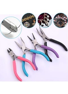HY 4 Pack Jewelry Pliers Jewelry Making Pliers Tools Kit With Needle Nose Pliers Or Chain Nose Pliers, Round Nose Pliers, Bent Nose Pliers, Wire Cutters For Wire Wrapping Earring Craft Making Supplies  - Image 3