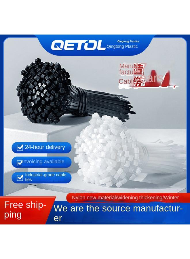 Bluejw High Quality Self-locking Cable Tie 3*4*5*8*200*250*350*400 Thick Cable Tie Nylon Plastic - Image 2