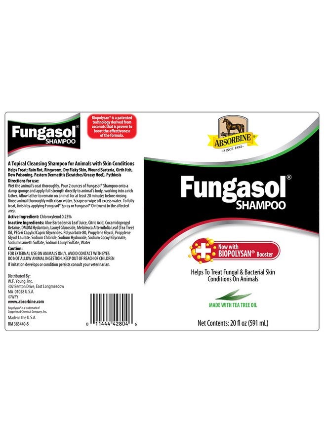 Absorbine 430440 20 oz Fungasol Shampoo - Image 2