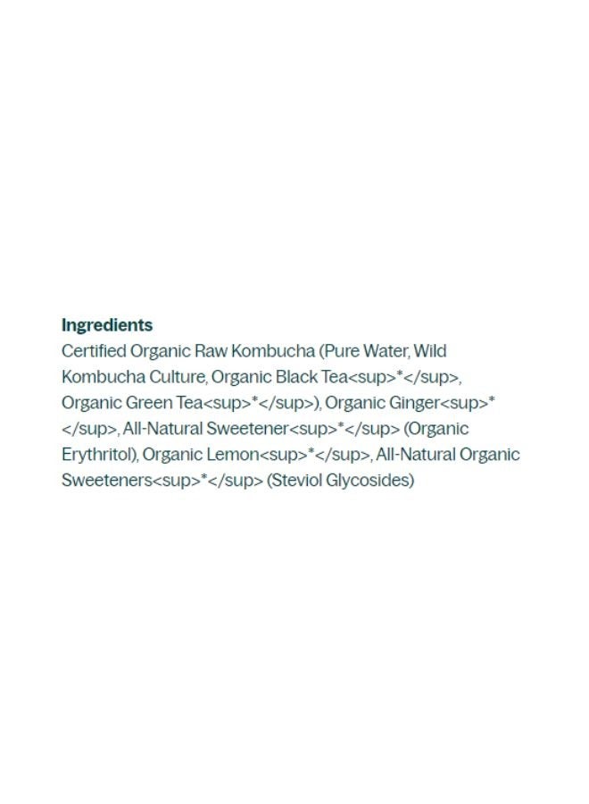 Remedy Kombucha Ginger And Lemon Drink 330ml - Image 5