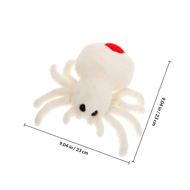Cute Spider Plush toys Soft Stuffed Animal For Kids Halloween Party Decorations White For Pranks And Birthday Party Favors - Image 2