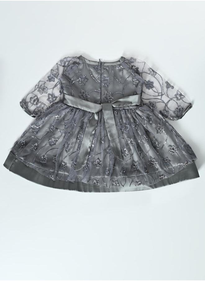 BELLA MODA Embellished Mesh Layer Dress by Styli  - Image 1