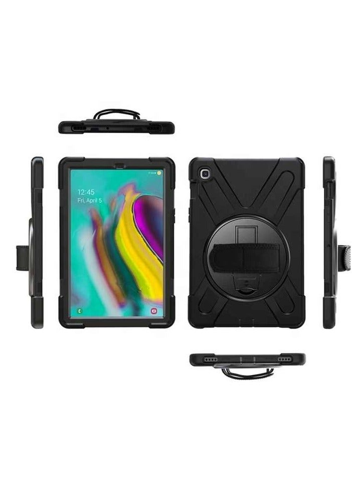 Compatible with Samsung Tab S5E 10.5Inch 2019 T720/T725 Shockproof case with 360 degree rotatable stand hand strap - Image 1