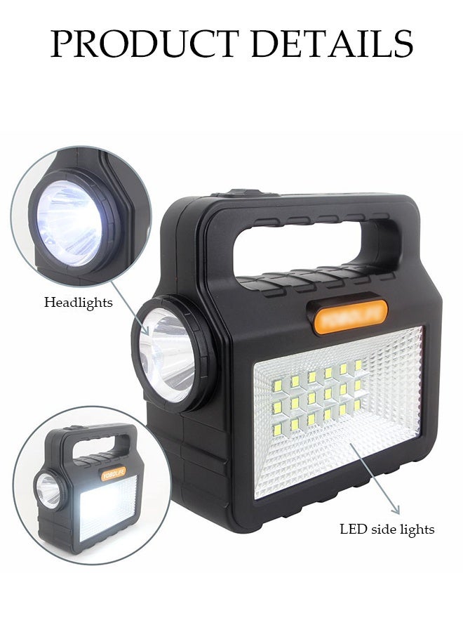 DUNISO Solar Power Lighting System With 3 LED bulbs And Solar Panel Bulbs,Multifunctional Outdoor Rechargeable Lighting System，Safe and Durable，Applicable to All Places - Image 3