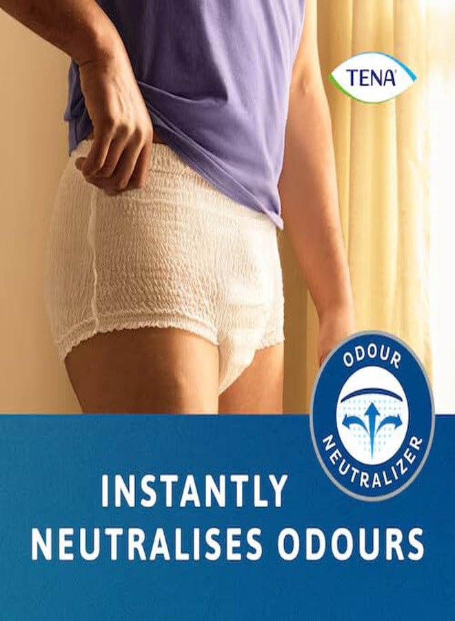 TENA Normal Pants Style | Adult Diaper Medium Size (M) | Unisex | Waist Size 32-44 inch | 80-110cms | Long Lasting Protection | Odour Neutralizer | 10 Units × 4 | 40 Units - Image 5