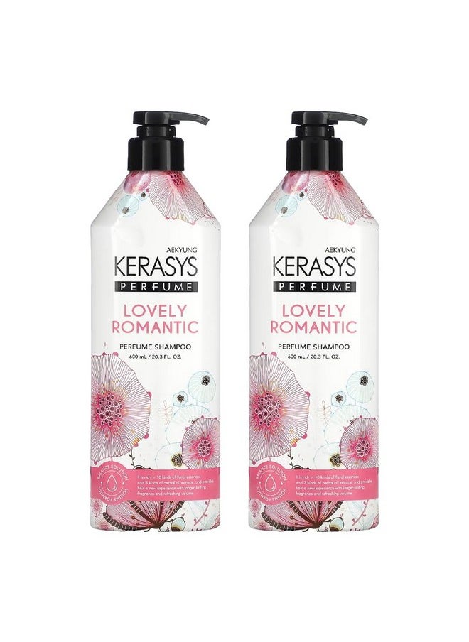 Kerasys Lovely And Romantic Perfumed Shampoo 600Ml X2  - Image 1