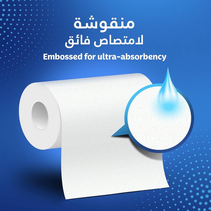 Kleenex , Multipurpose Kitchen Tissue Paper Jumbo Roll Towel, Pack of 5+1 Free x 80 sheets Towel Rolls - Image 5