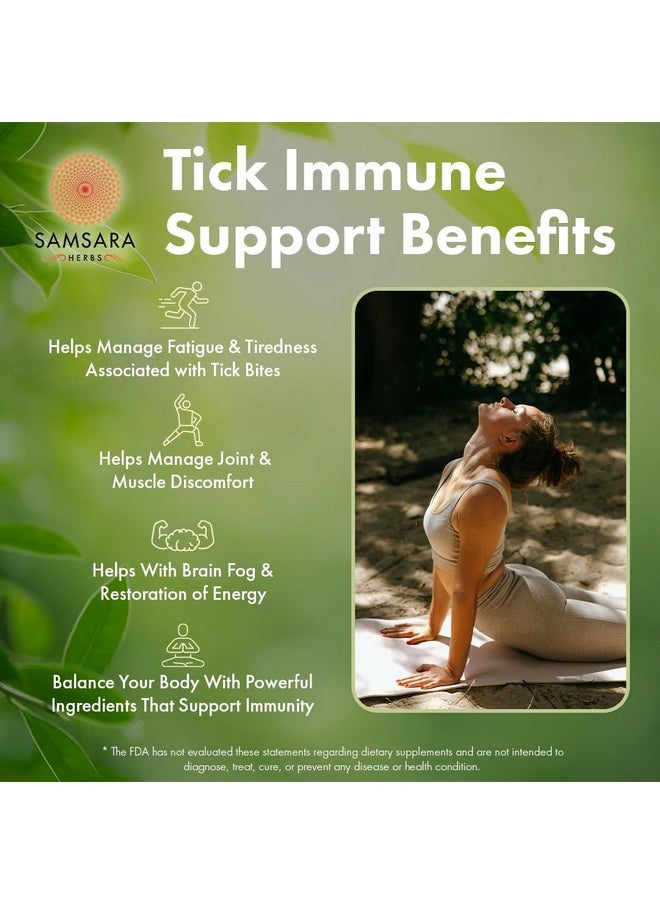 Samsara Herbs - Samsara Herbs Tick Immune Support - Japanese Knotweed, Cats claw, Andrographis, Cryptolepis, Sarsaparilla, Resveratrol, Tick Bite Support 240 Capsules - Image 1