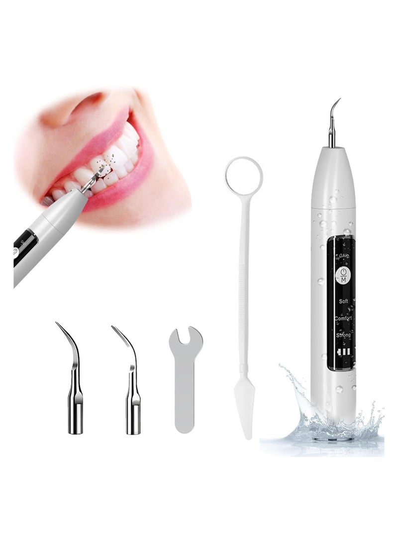 general Electric Tooth Polisher, Plaque Remover for Home Use to Fight Tooth Smoke and Tea Stains, Teeth Whitening Cleaning Kit for Man, 3 Modes Tooth Polishing Cleaning Kit with 3 Heads - Image 1