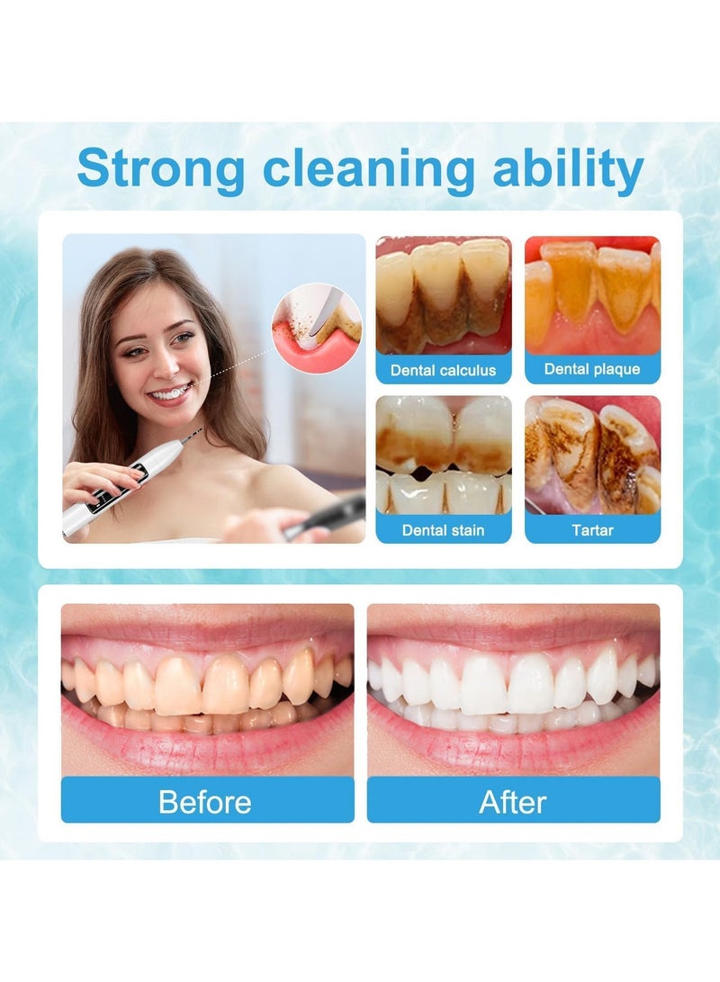 general Electric Tooth Polisher, Plaque Remover for Home Use to Fight Tooth Smoke and Tea Stains, Teeth Whitening Cleaning Kit for Man, 3 Modes Tooth Polishing Cleaning Kit with 3 Heads - Image 4