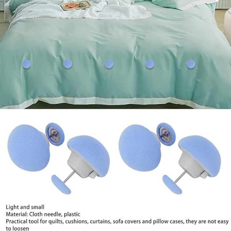 PEESTI PEESTI Multicolor Mushroom Shape Duvet Clips NonSlip Cover Fixator Comforter Quilt Holder with OneKey Unlock for Blanket Bed Sheet Curtain Pack of 12 - Image 2