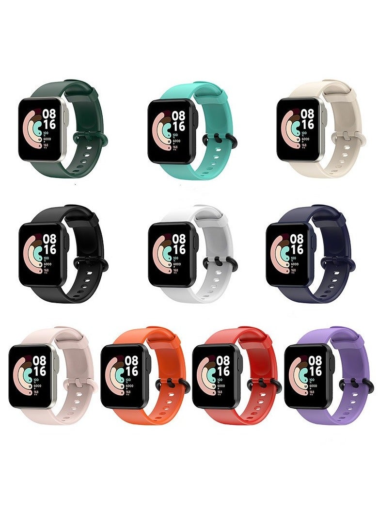 Straps Compatible with Redmi Watch 2 Lite Watch Xiaomi Mi Watch 2 Lite Soft Silicone Band for Men, Women,Red - Image 5