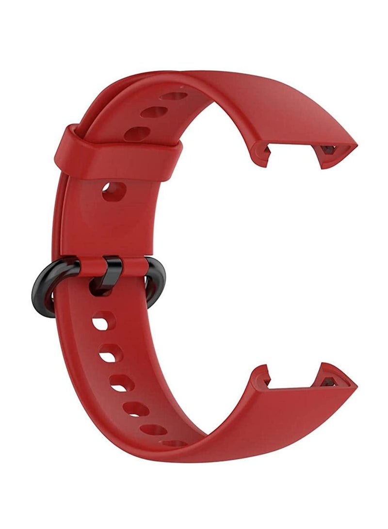 Straps Compatible with Redmi Watch 2 Lite Watch Xiaomi Mi Watch 2 Lite Soft Silicone Band for Men, Women,Red - Image 3