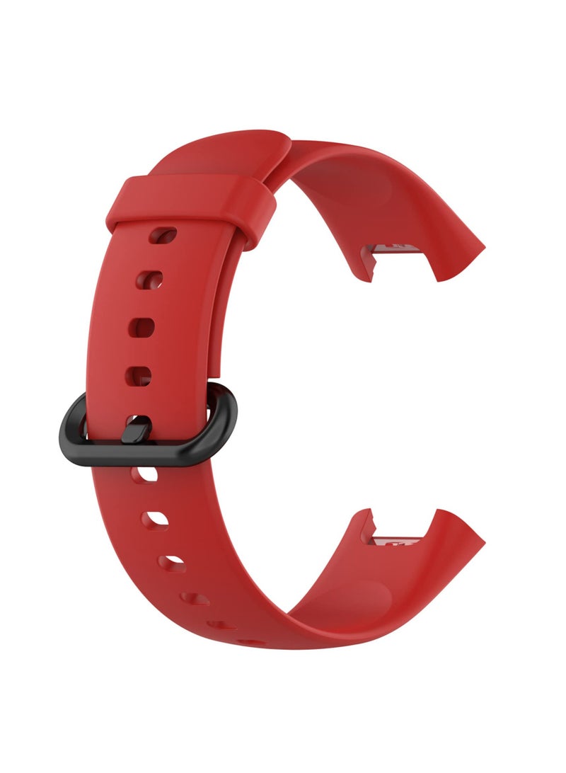 Straps Compatible with Redmi Watch 2 Lite Watch Xiaomi Mi Watch 2 Lite Soft Silicone Band for Men, Women,Red - Image 4