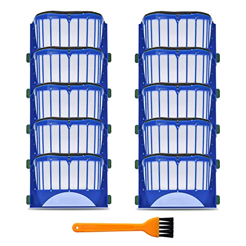 Garbage fighter Replacement Parts 10 x Aero Vac Filters Kit for iRobot Roomba 500 600 Series 536 550 614 620 630 650 655 660 665 671 680 690 Vacuum Cleaner - Image 1
