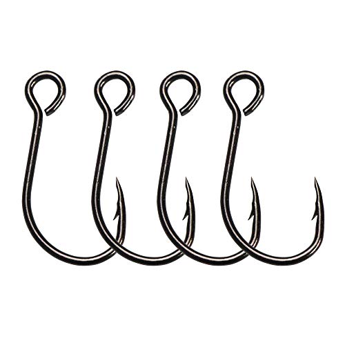 Laxygo 30pcs/Pack Inline Single Hooks Single Replacement Hooks for Fishing Baits Lures 2/0 1/0 1# 2# 4# 6# 8# (2#-30pcs) - Image 1