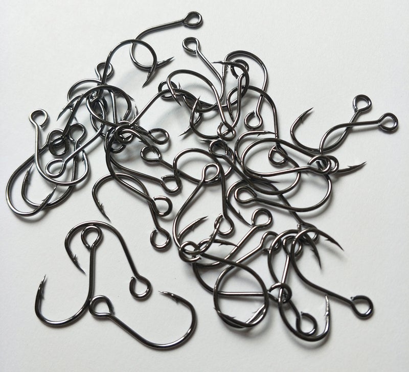 Laxygo 30pcs/Pack Inline Single Hooks Single Replacement Hooks for Fishing Baits Lures 2/0 1/0 1# 2# 4# 6# 8# (2#-30pcs) - Image 4