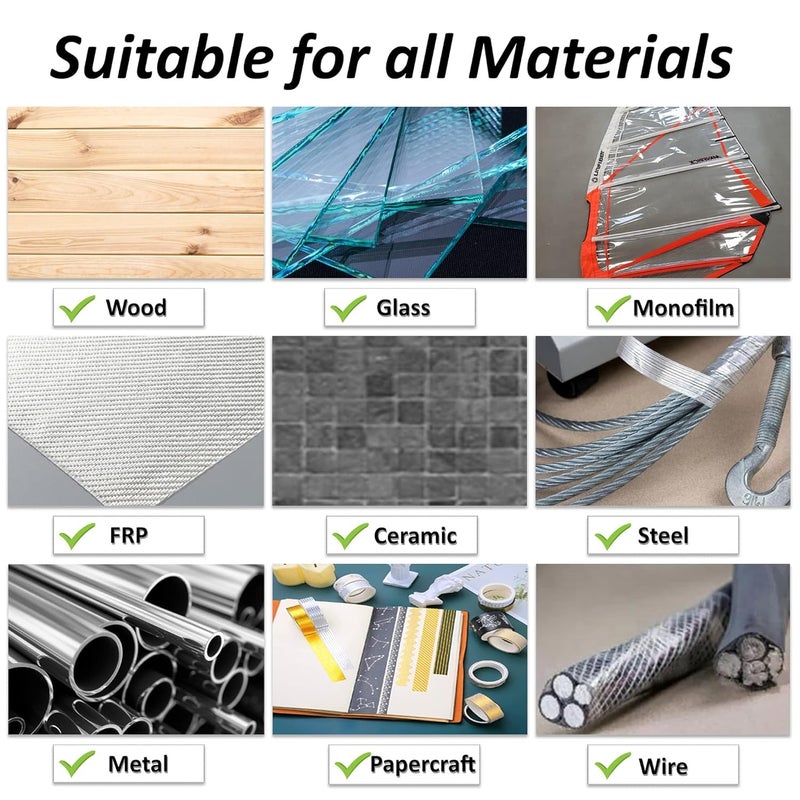 D-Fix شريط لاصق من خيوط متقاطعة - 50 متر في الطول - 24 مم / 1" عرض - 1 لفة لكل عبوة - شريط قوي لتغليف العناصر الثقيلة، متين بطبيعته، يستخدم لتغليف السلع الصناعية الثقيلة - Image 5