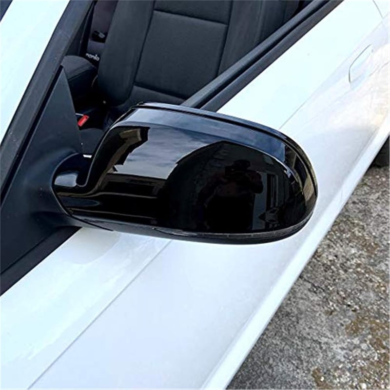 Wivplex Gloss Black Rearview Wing Mirror Cover Caps - Image 2