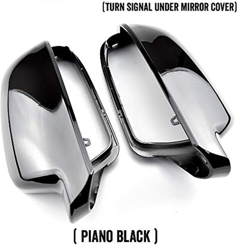 Wivplex Gloss Black Rearview Wing Mirror Cover Caps - Image 3