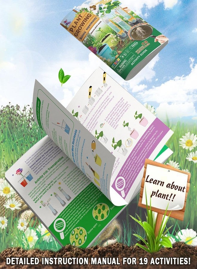 كيت 4 كيوريس مجموعة تجارب زراعة النباتات Kit4Curious® للأطفال من عمر 6 سنوات فما فوق | 19 نشاطًا في علم النبات و26 أداة متضمنة | هدية عيد ميلاد STEM يمكنك صنعها بنفسك للأولاد والبنات | تعلم العلوم من خلال عالم النبات - Image 4