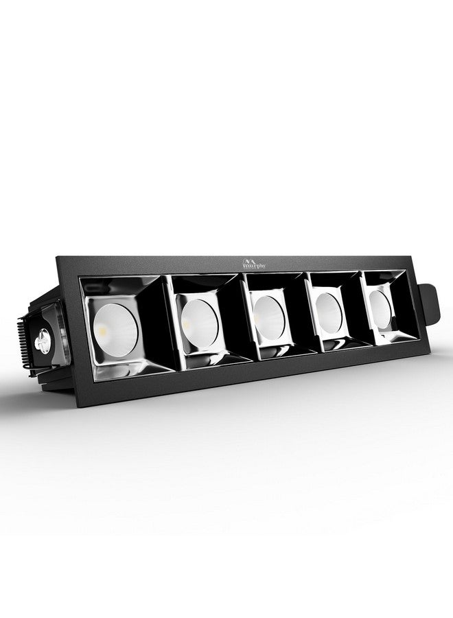 MURPHY Murphy Aluminium 10W Black Finish Square Laser Led Ceiling Cob Spot, Focus, Down Ceiling Light, Ceiling Pop Light (Warm White, Pack Of 1, With 2 Years Warranty) - Image 1