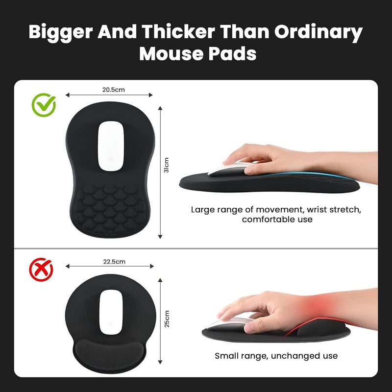 Ergonomic Mouse Pad with Wrist Support and Massage Design - Image 4