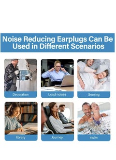 GUDOO Ear Plugs For Sleeping Soft Silicone Reusable Earplugs For Noise Cancelling Sound Blocking  - Image 5