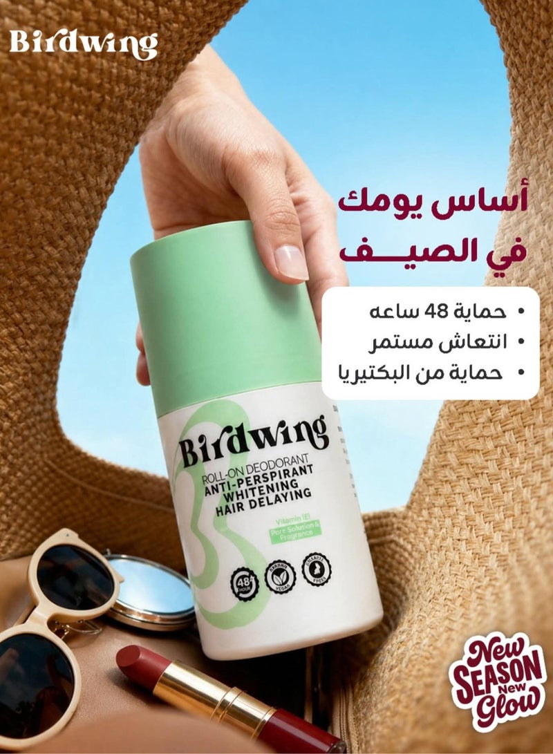 بيردوينج مزيل عرق رول أون  – لتفتيح البشرة، تأخير نمو الشعر، حماية 48 ساعة، بتركيبة فيتامين E - بيور سيدكشن - Image 3