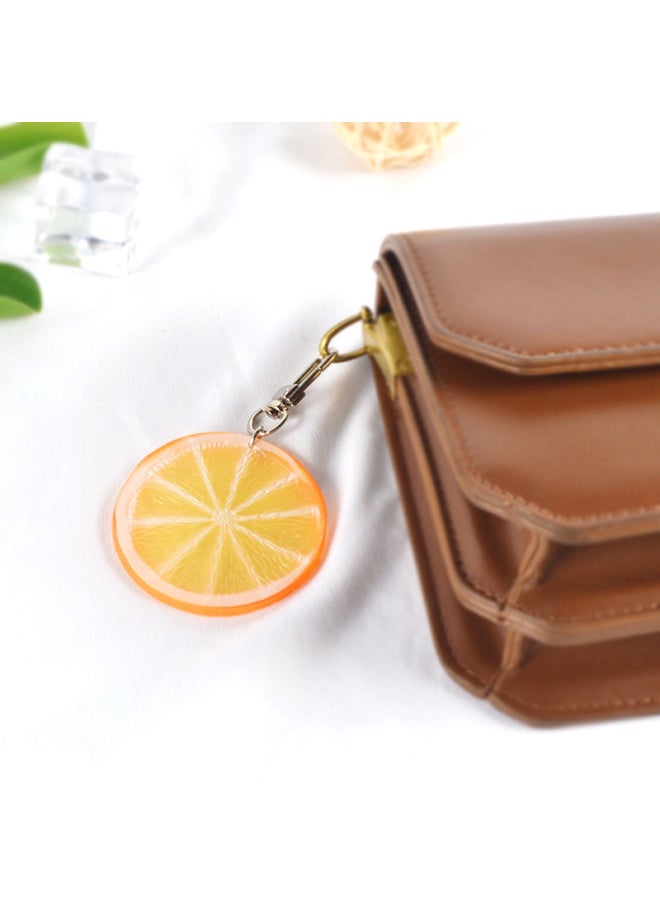 Simulation Fruit Small Fresh Lemon Slice Key Chain Ins Wind Pendant Model 2022 Bag Accessories-Color:No Deduction For Orange Lemon Slices (inseparable  - Image 4