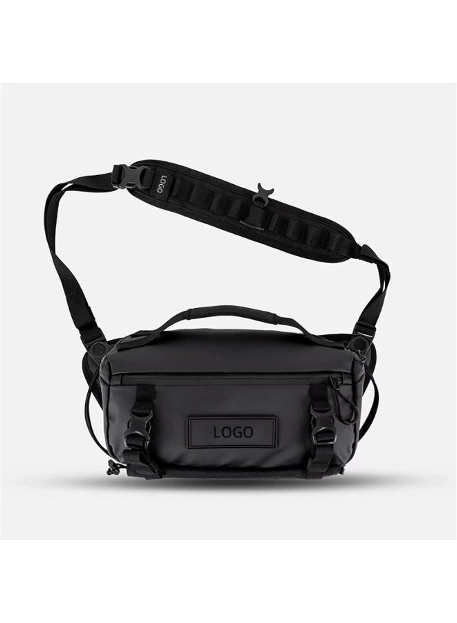 Manufacturers Produce Shoulder Camera Bag 6 Liters 9 Liters SLR Camera Bag Slung Waist Bag Portable Lens Bag-Color:Black-Size:6 Liters  - Image 2