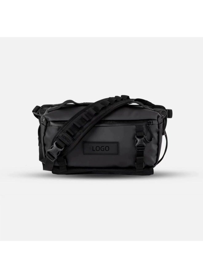 Manufacturers Produce Shoulder Camera Bag 6 Liters 9 Liters SLR Camera Bag Slung Waist Bag Portable Lens Bag-Color:Black-Size:6 Liters  - Image 1