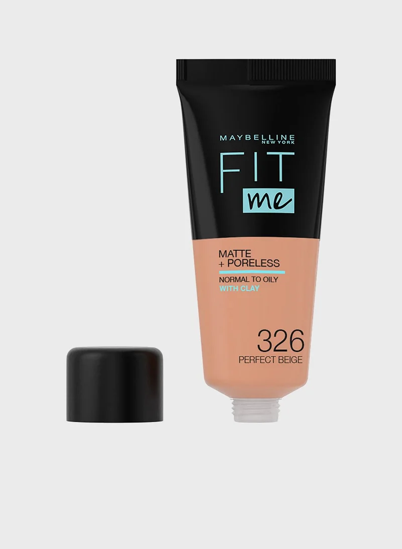 MAYBELLINE NEW YORK Fit Me Matte & Poreless Foundation -326 Perfect Beige