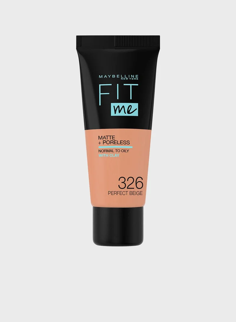 MAYBELLINE NEW YORK Fit Me Matte & Poreless Foundation -326 Perfect Beige
