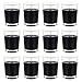 MEGA CANDLES Mega Candles 12 pcs Unscented Black Glass Container Candle, Mini Party Light 5 Hours 1.5 Inch x 1.75 Inch, - Image 2