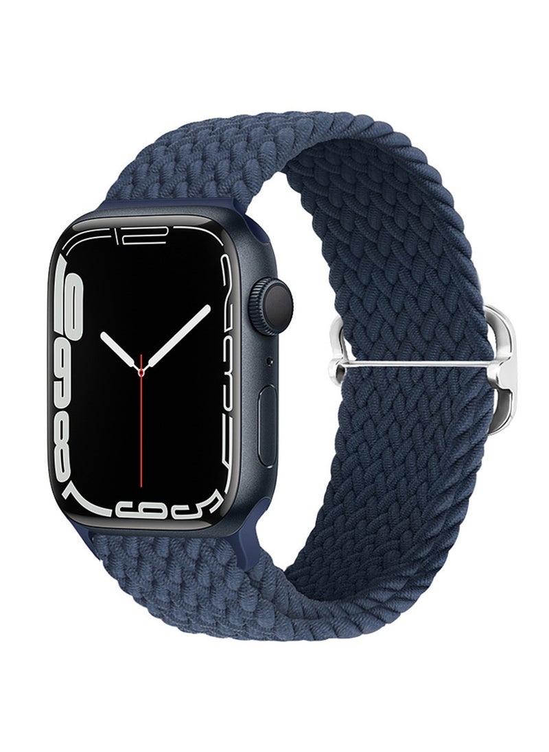 Youque - for Apple Watch Series 10 46mm,Nylon Watchband Replacement Bracelet Black and Blue - Image 1