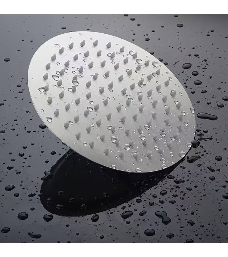 Square 10 Inch Ultra Thin Stainless Steel Ceiling Shower Head With Adjustable Extendable Bracket - Image 4