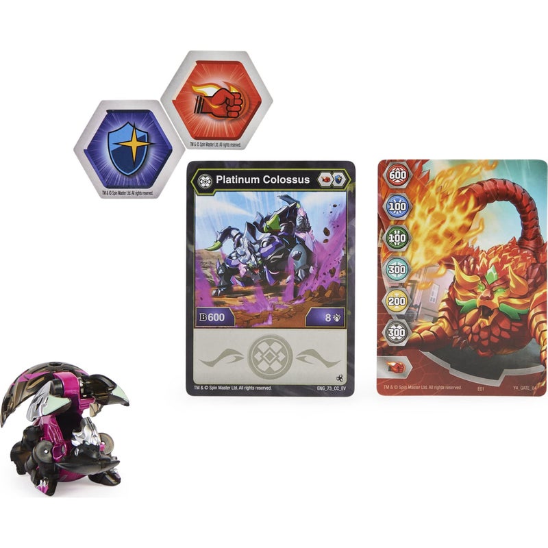 BAKUGAN Bakugan Evolutions 2022 Platinum Series Die-cast Darkus Colossus  - Image 2