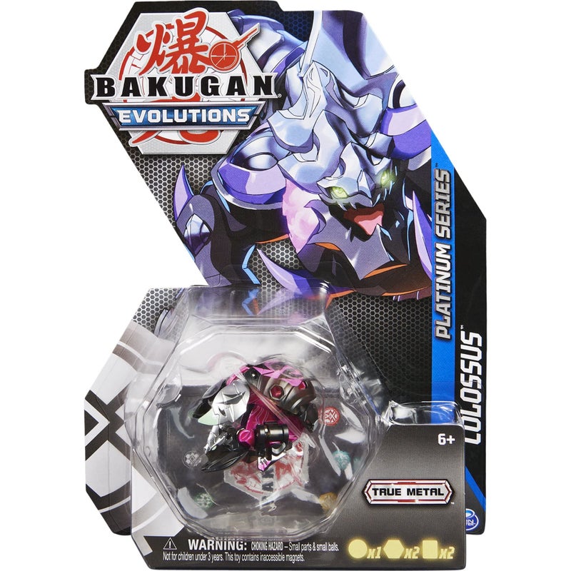 BAKUGAN Bakugan Evolutions 2022 Platinum Series Die-cast Darkus Colossus  - Image 1