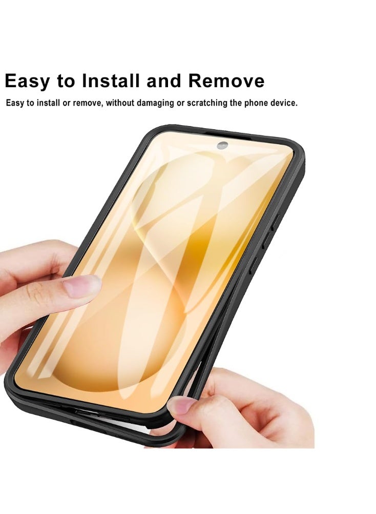 general Clear Case Compatible with Vivo V60 5G 【Built-in Screen Protector】 Full Body Protection Transparent Phone Case Shockproof Protective Cover for Vivo V60 - Image 3