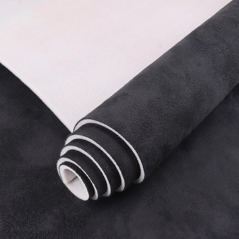 Car Elements Car Element Suede Headliner Fabric with Foam Backing - 60" Wide by The Yard, Black - Image 1