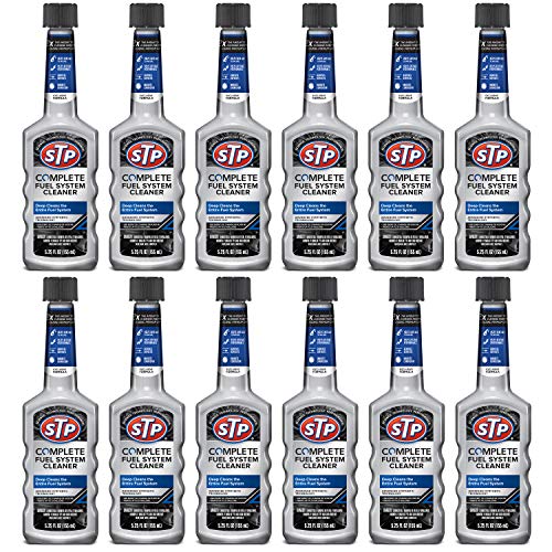 STP Fuel System Cleaner and Stabilizer by STP, Fuel System Cleaner for Cars, Trucks, Motorcycles, 5.25 Fl Oz Each, 12 Pack - Image 1