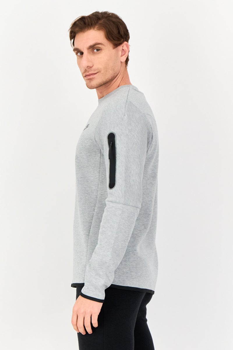 Nike Men Sportswear Fit Long Sleeve Outdoor Sweatshirt, Grey - Image 4