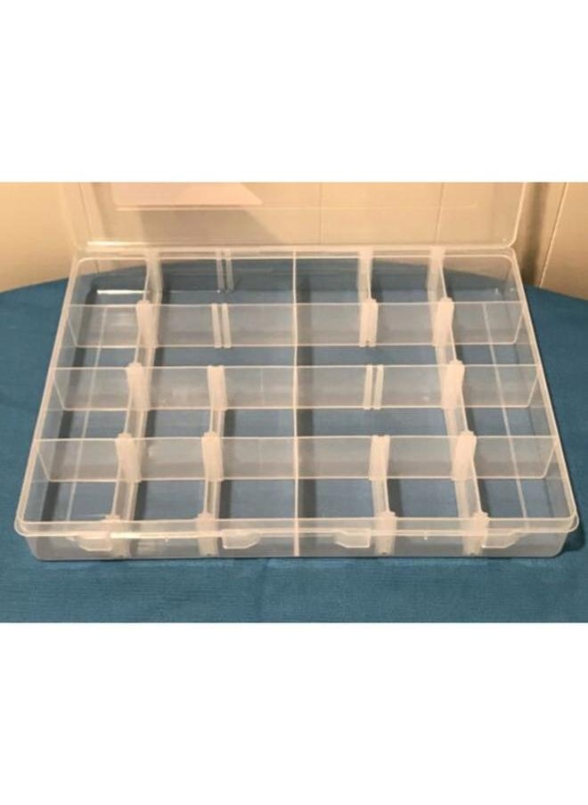 Tactix 20-Compartment Utility Storage Box with Removable Separators Clear XX-Large  - Image 5