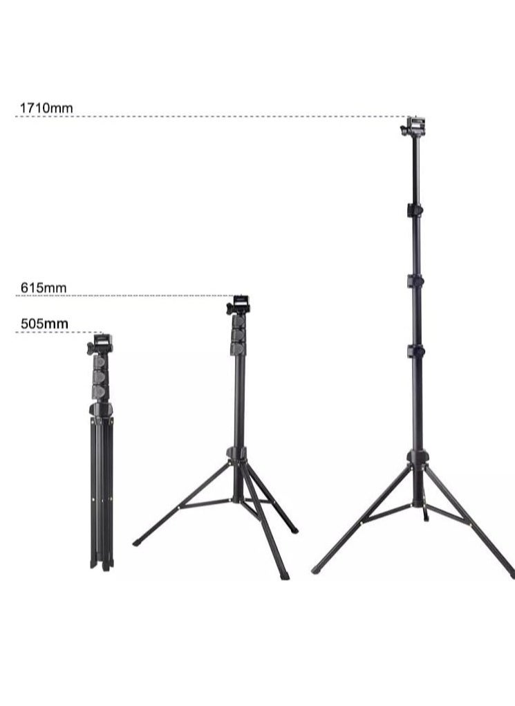 Jmary MT36 Selfie Stick Phone Tripod 67" Extendable Travel Tripod Stand with Phone Clip 1.7 meter Tripod for Video Shooting vlog  - Image 2