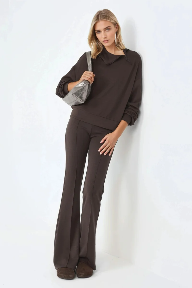 Busem BUSEM Relaxed Fit Zipper Collar Sweatshirt