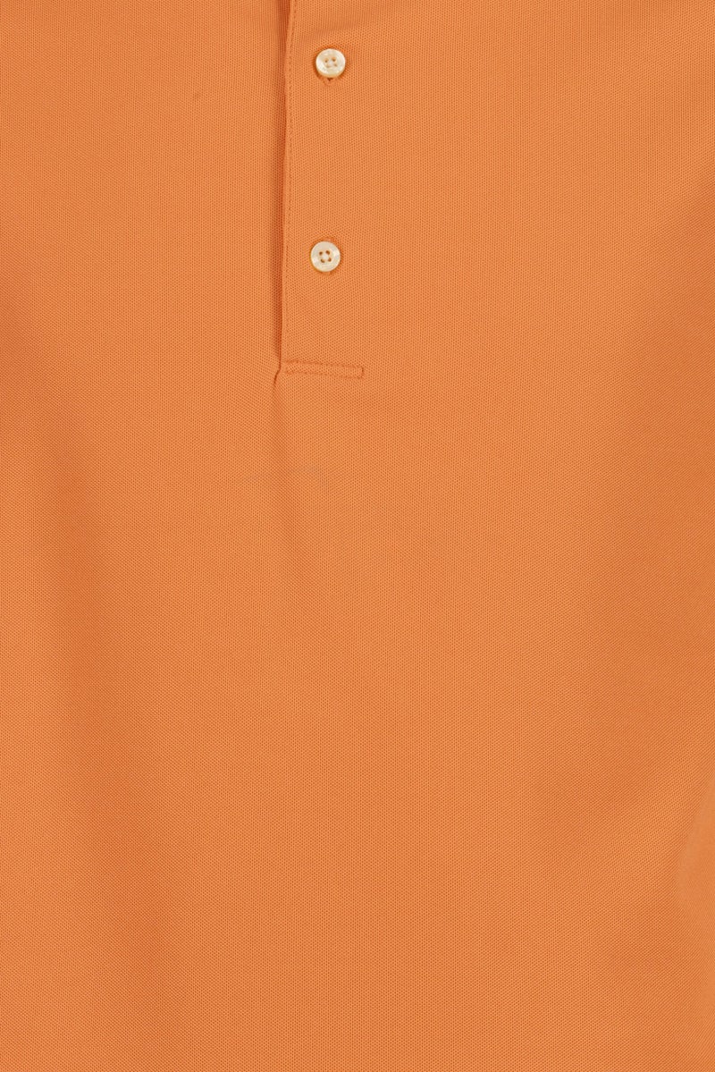 Greg Norman Men Sportswear Fit Short Sleeve Outdoor Polo Shirt, Orange - Image 5