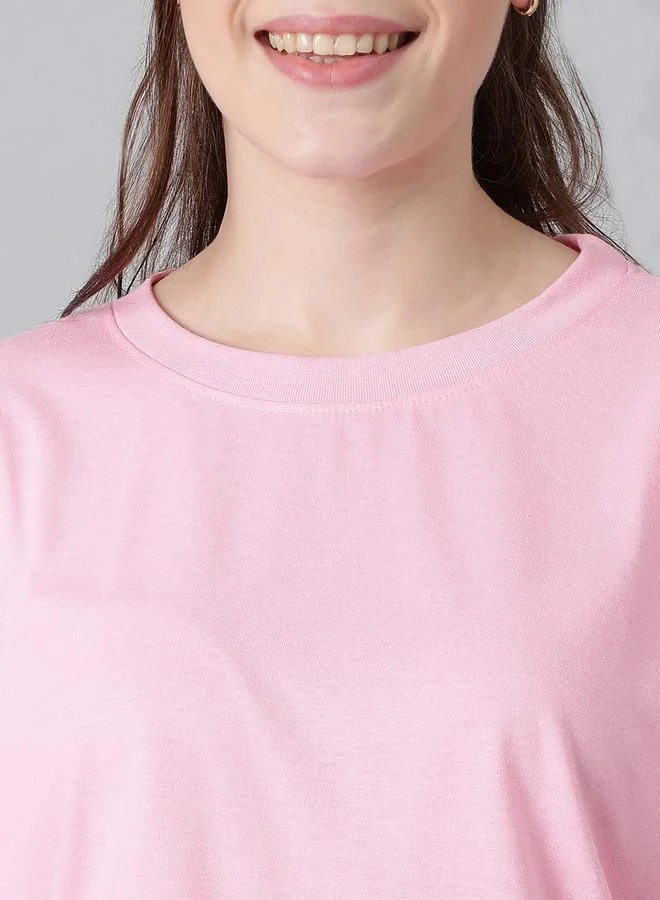 Kotty Oversized Round Neck Drop Shoulder T-Shirt