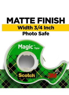 Scotch  Scotch Magic Tape, 3 Rolls, Numerous Applications, Invisible, Engineered for Repairing, 3/4 x 300 Inches, Dispensered (3105)  - Image 2